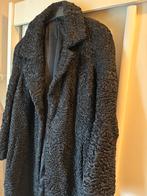 Vintage bontjas lamswol maat 44, Ophalen of Verzenden, Gedragen, Maat 42/44 (L), Zwart