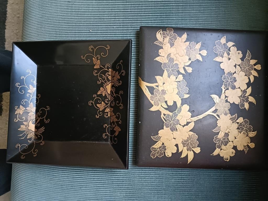 Antiek Japanse lakwerkdoos ( suzuribako), Antiek en Kunst, Ophalen of Verzenden