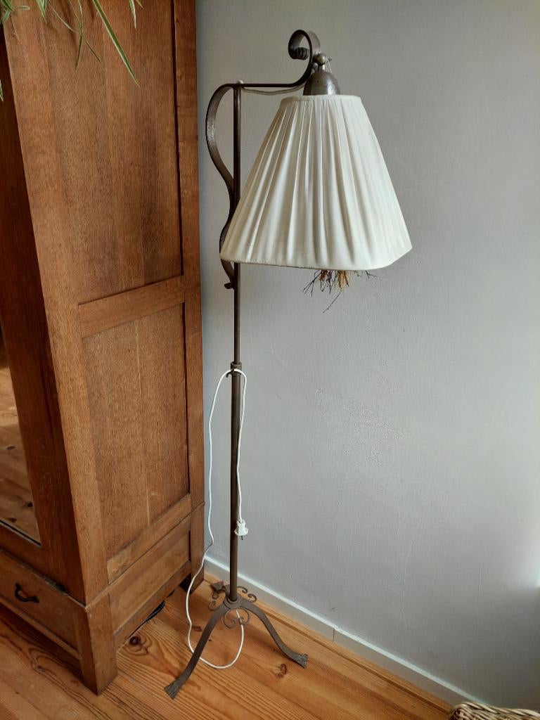 brocante staande schemerlamp, Antiek en Kunst, Ophalen