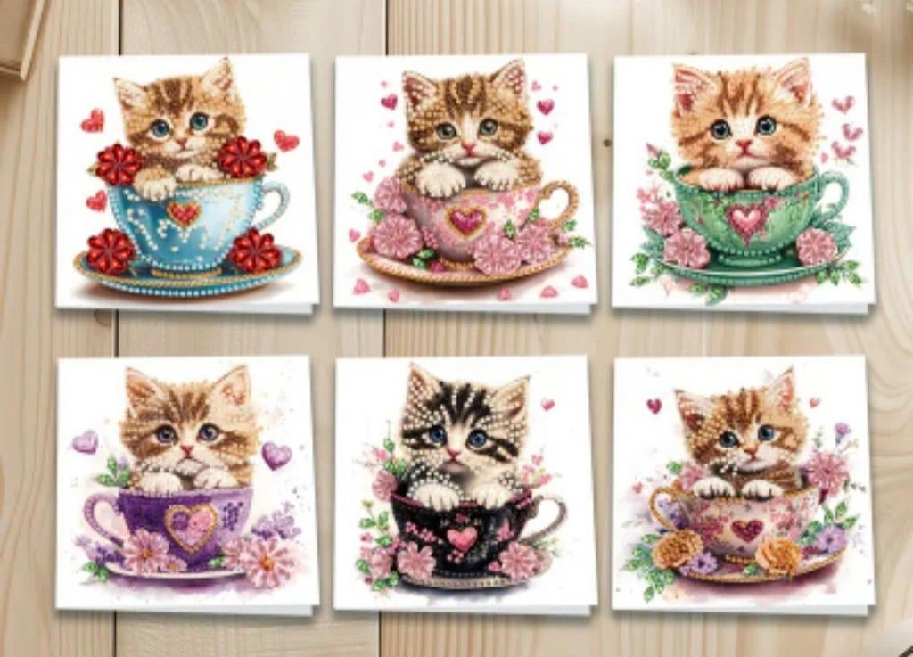 Diamond painting kaarten, Ophalen of Verzenden, Nieuw, Overige thema's