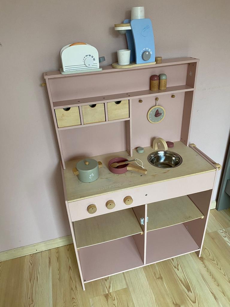 Little Dutch Speelkeuken Roze - Urenlang speelplezier!, Ophalen, Gebruikt, Hout, Speelkeuken