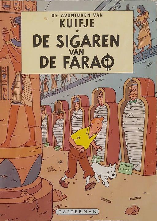 Kuifje - De sigaren van de Farao - 1969, Boeken, Stripboeken, Gelezen, Eén stripboek, Ophalen of Verzenden, Hergé