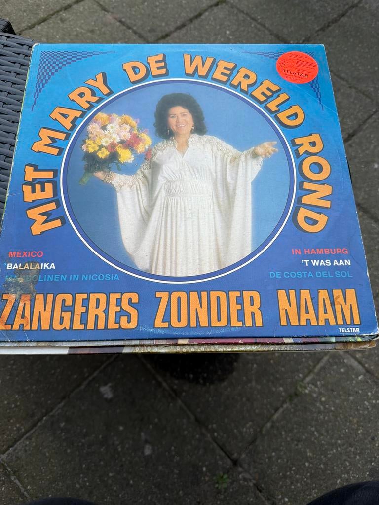 T1. Zangeres Zonder Naam - Met Mary De Wereld Rond LP, Cd's en Dvd's, Vinyl | Nederlandstalig, Ophalen of Verzenden, Gebruikt