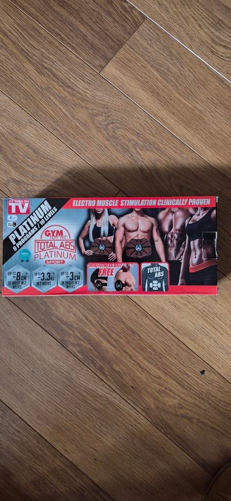 Total Abs Platinum - EMS Buikspiertrainer, Sport en Fitness, Ophalen of Verzenden, Zo goed als nieuw, Buik, Overige typen