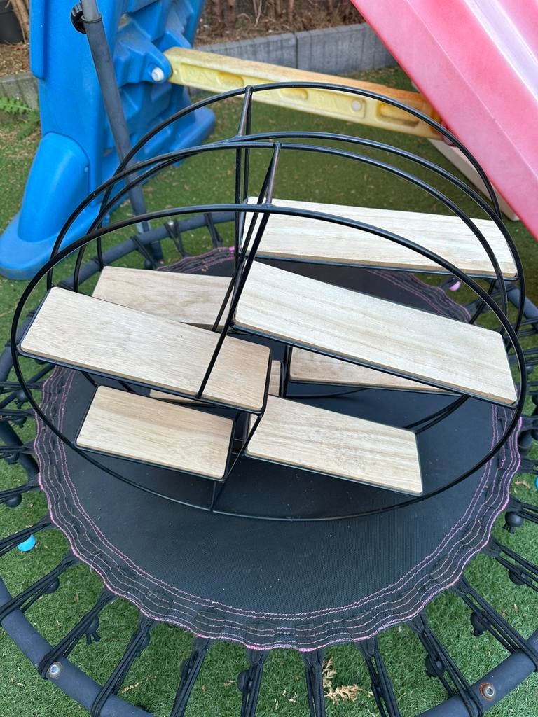 Vicco Fyrk 55x55cm Ronde Plank Antiek Hout 31074
