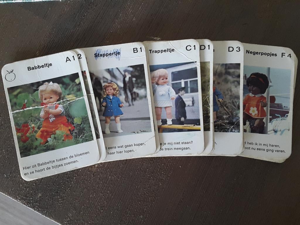 oud poppenkwartet, Schildpad, compleet, lees beschrijving., Verzenden, Gebruikt, Overige typen