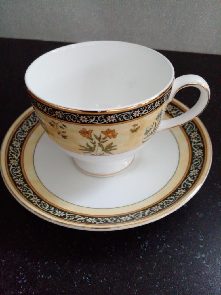 Wedgwood India kop en schotel, Ophalen of Verzenden, Zo goed als nieuw, Wedgwood, Kop(pen) en/of Schotel(s)