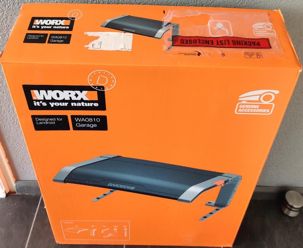 Worx robotmaaier garage WA0810 nieuw, Tuin en Terras, Grasmaaiers, Ophalen, Nieuw, 50 cm of meer