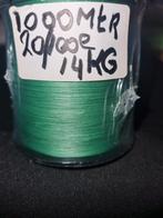 1000 MTR GEVLOCHTEN LIJN 20/100E 8 X BRAID 14 KG €17,50, Ophalen of Verzenden, Nieuw, Vislijn