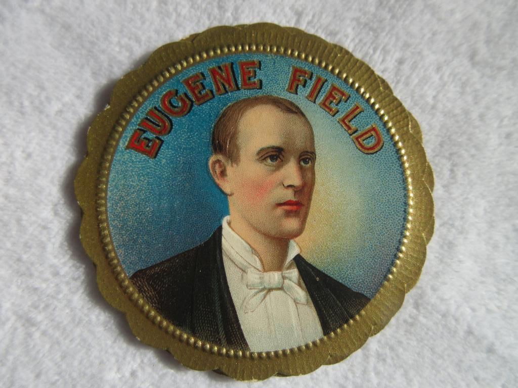 SIGARENKIST-ETIKET "EUGENE FIELD" -4, Verzamelen, Ophalen of Verzenden, Nieuw, Sigarenbandjes