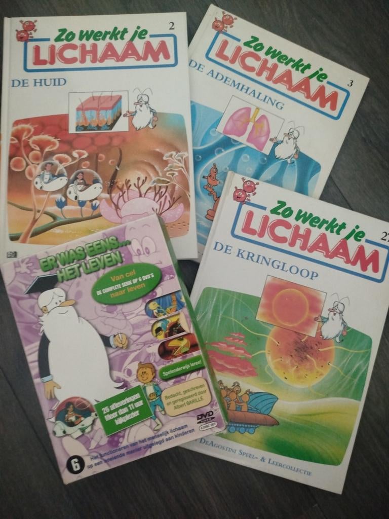 ER WAS EENS HET LEVEN DVD BOX SET + BOEKEN COLLECTIE, Boxset, Ophalen of Verzenden, Zo goed als nieuw, Vanaf 6 jaar