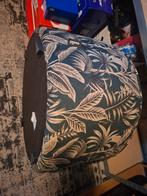 Mooie poef woood botanical, Ophalen, Zo goed als nieuw