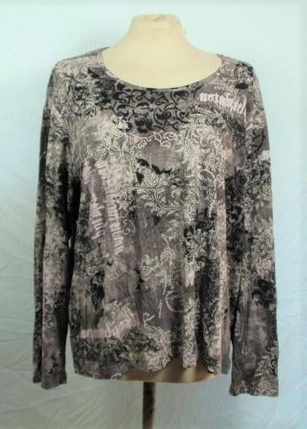 Leuk grijs damesshirt.Mt 48/50.Merk M&S Mode, Kleding | Dames, Grote Maten, ., Zo goed als nieuw, ., Grijs