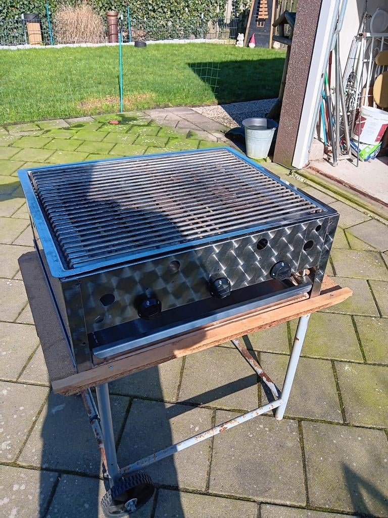 Te huur slagersbbq of bakplaat op gas, Ophalen of Verzenden