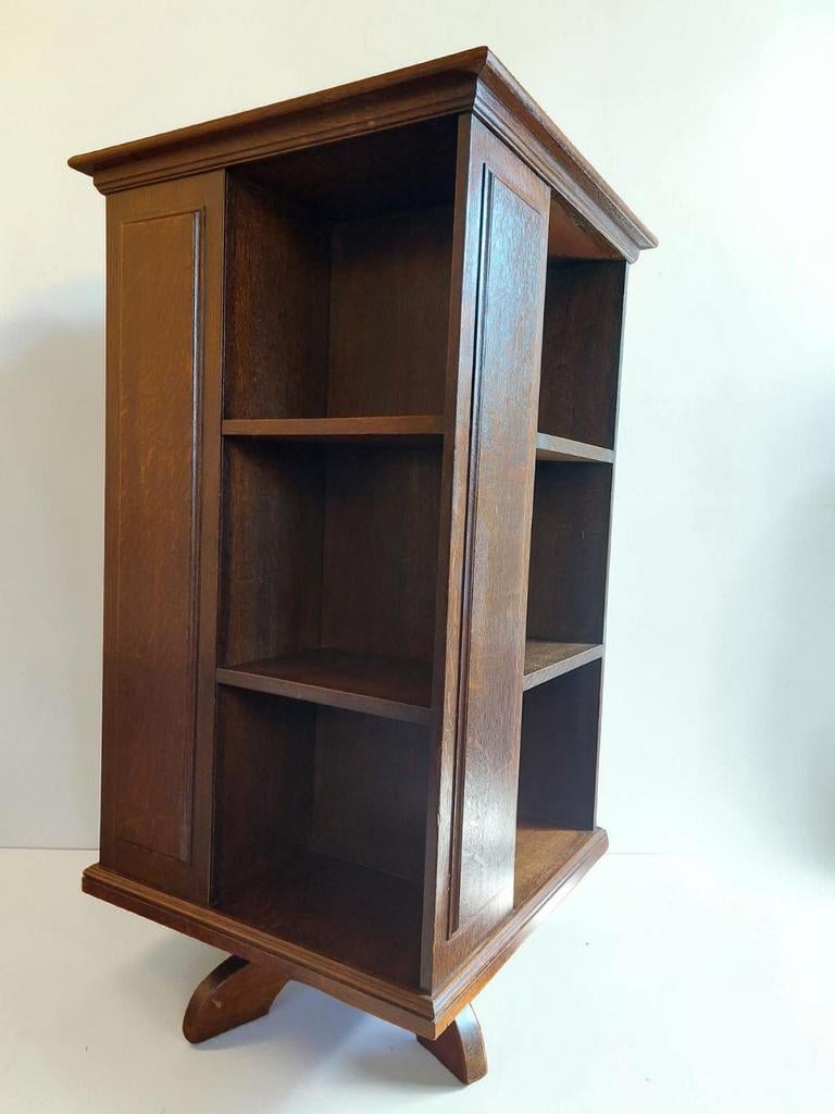 Antieke art deco Boekenmolen boekenkast, Ophalen