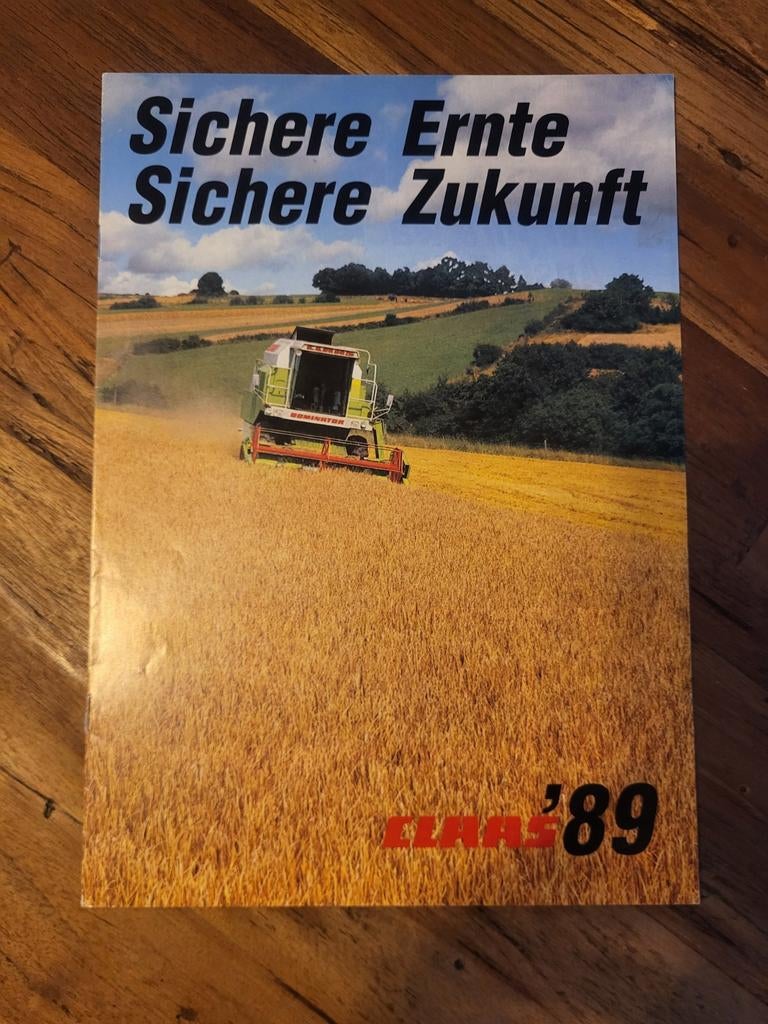 tractor folder Claas '89 Sichere Ernte, Scheveningen Zukunft, Boeken, Catalogussen en Folders, Ophalen of Verzenden, Zo goed als nieuw