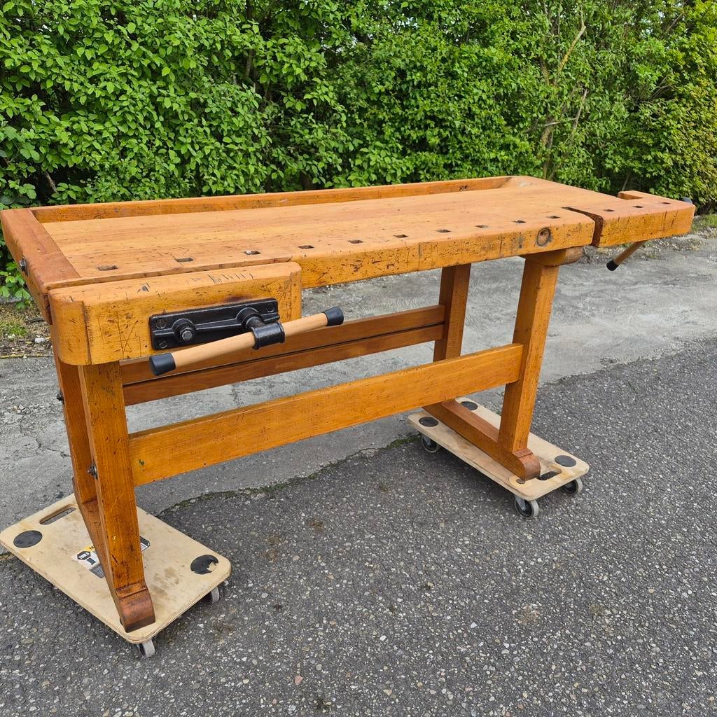 Nette Ulmia werkbank, Ophalen, Gebruikt, 120 tot 170 cm, Bankschroef