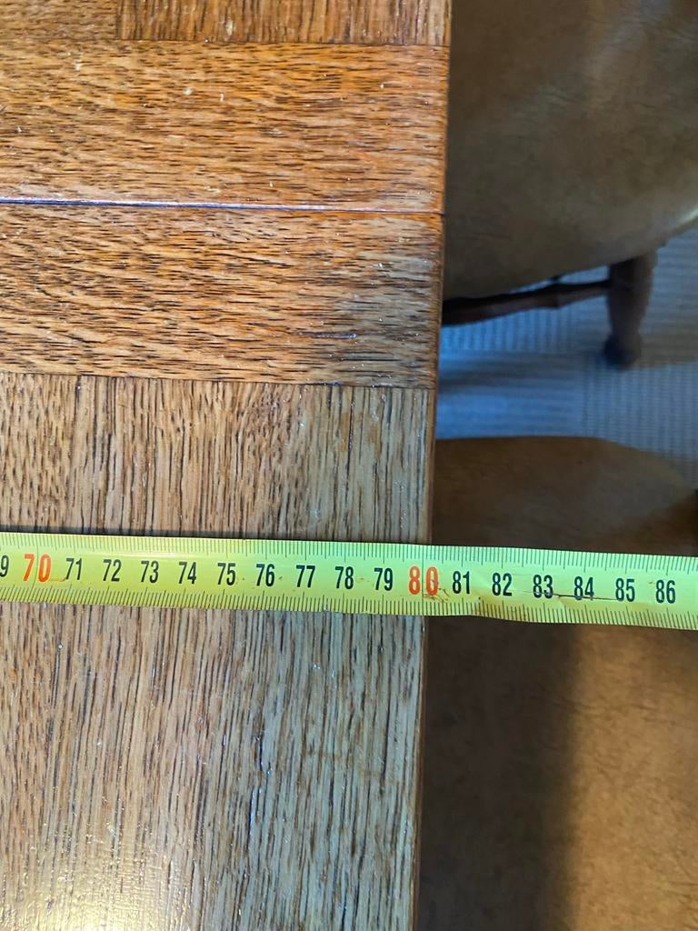 Houten keukentafel met 3 stoelen, zsm, Gebruikt, 100 tot 150 cm, Rechthoekig, Drie personen