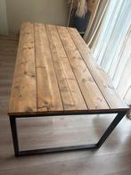 Mangohouten Eettafel Rechthoek 200x100, Ophalen, Gebruikt, 200 cm of meer, 50 tot 100 cm