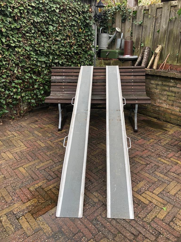 Oprijplaten aluminium mobiel., Doe-het-zelf en Verbouw, Metalen, Ophalen of Verzenden, Gebruikt, Aluminium