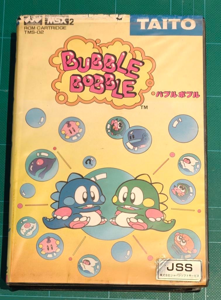 MSX2 Bubble Bobble TMS-02 - Taito, Spelcomputers en Games, 1 speler, Ophalen of Verzenden, Zo goed als nieuw, Vanaf 7 jaar
