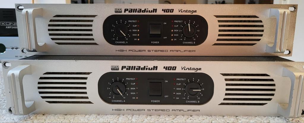 2x OAP Audio Palladium 400 Vintage versterker, Ophalen of Verzenden, Gebruikt, Minder dan 500 watt