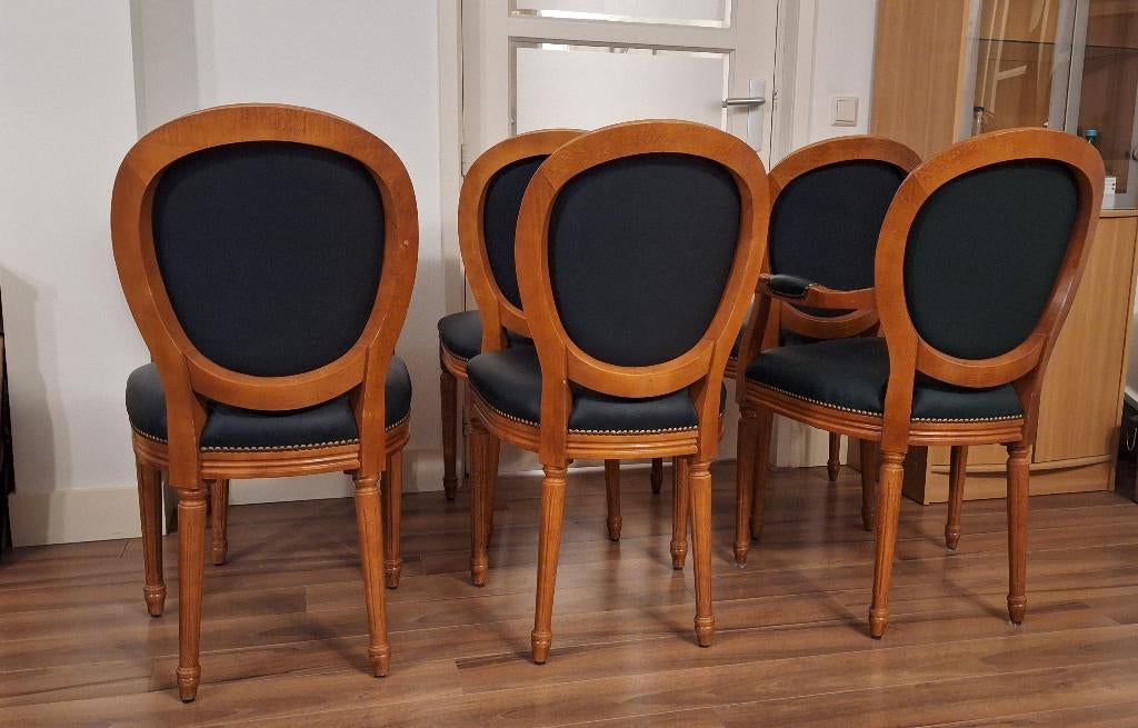 Set van 6 Louis XVI Medaillestoelen – Incl. 2 Fauteuils, Ophalen