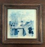 Antiek tegeltje met houten lijstje, Ophalen