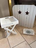 Decoratieve set: dienblad, bijzettafel & planten raam scherm, Ophalen, Gebruikt, Rechthoekig, Hout