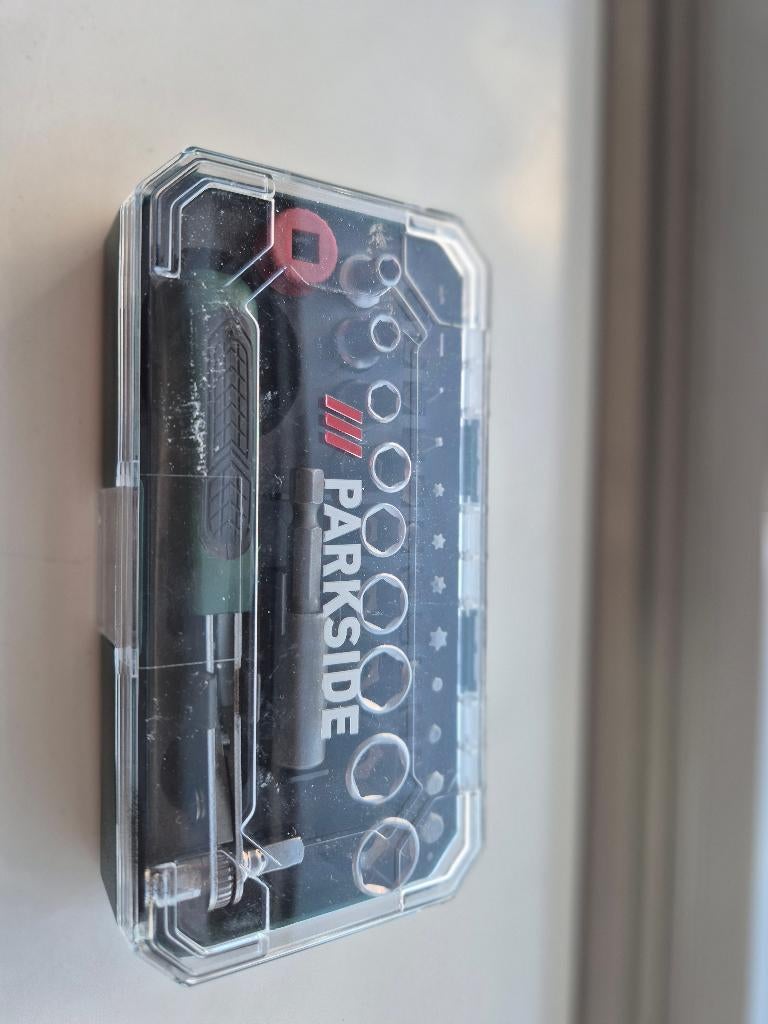 Parkside ratel doppenset | Parkside ratchet set, Ophalen of Verzenden, Zo goed als nieuw, Zwart, Sneakers of Gympen