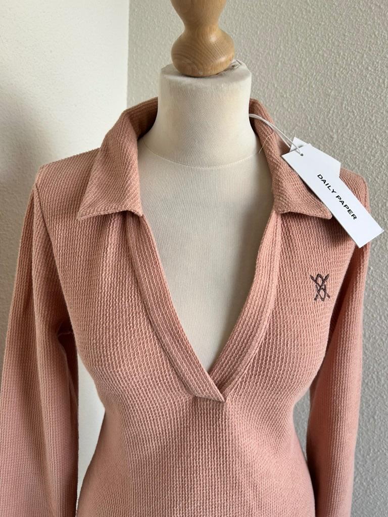 Daily Paper maat L polo top shirt oud roze NIEUW 3167, Maat 42/44 (L), Ophalen of Verzenden, Lange mouw, Daily Paper
