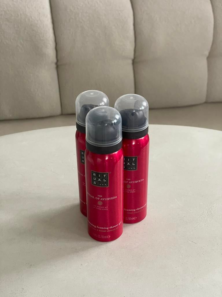 Rituals | Ayurveda mini shower foam 50ml, Ophalen of Verzenden, Nieuw, Bad & Douche