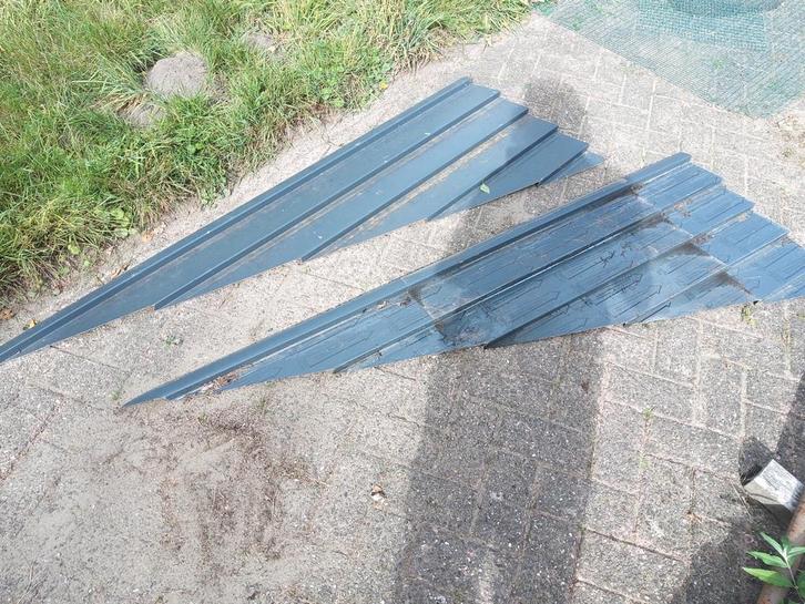 rabat of potdekselplaten antraciet/ wit restanten, Tuin en Terras, Schuttingen, Nieuw, Minder dan 3 meter, Ophalen