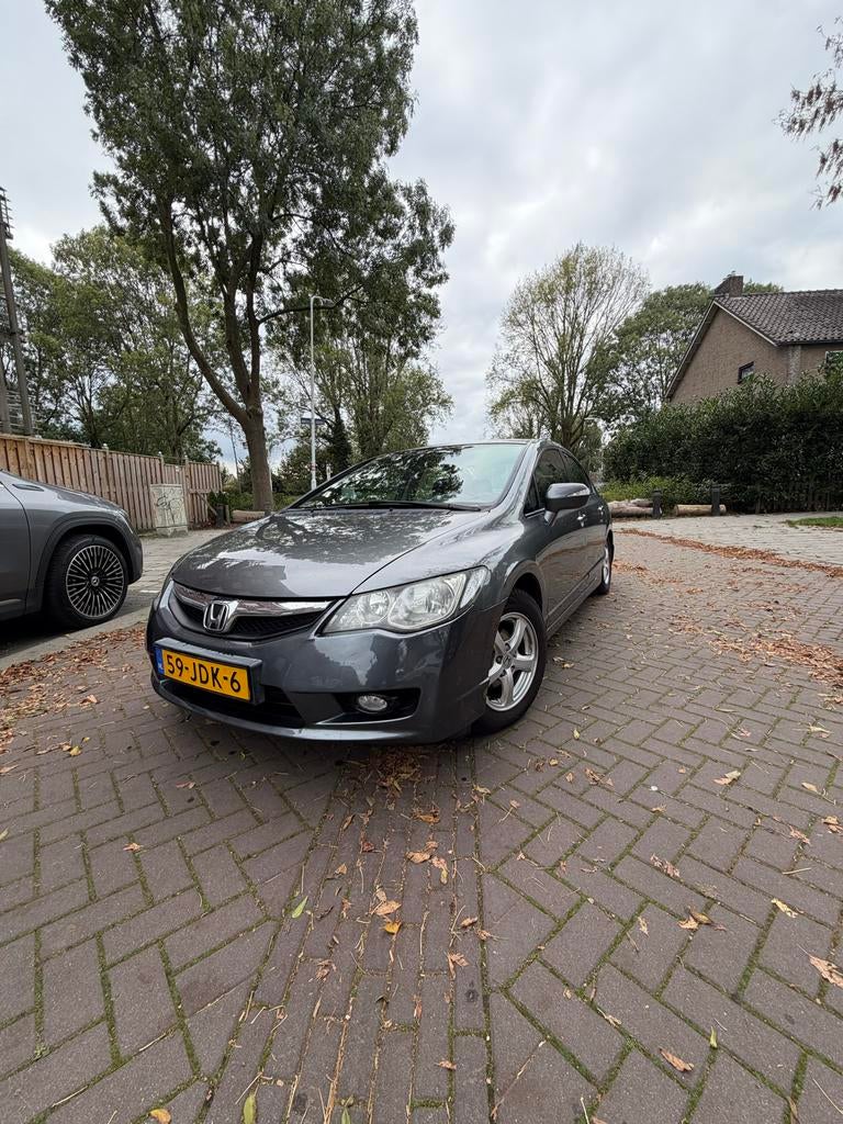 Honda Civic 1.3 Vtec Hybrid 4DR C-tr. 2009 Grijs, Auto's, Honda, Origineel Nederlands, 22 km/l, Sedan, Te koop