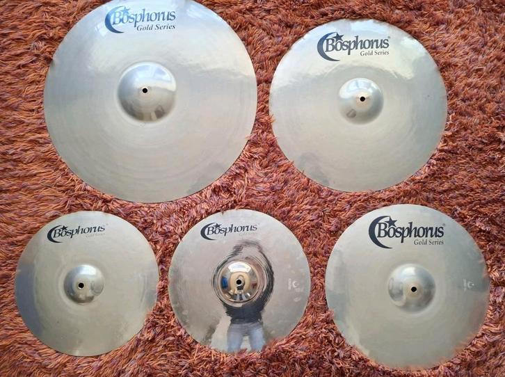 Bosphorus Gold series cymbals bekkens, Muziek en Instrumenten, Instrumenten | Onderdelen, Zo goed als nieuw, Drums of Percussie