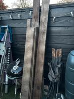 Hardhouten vlonderplanken, 13 stuks, Tuin en Terras, Palen, Balken en Planken, Ophalen, Gebruikt, Planken