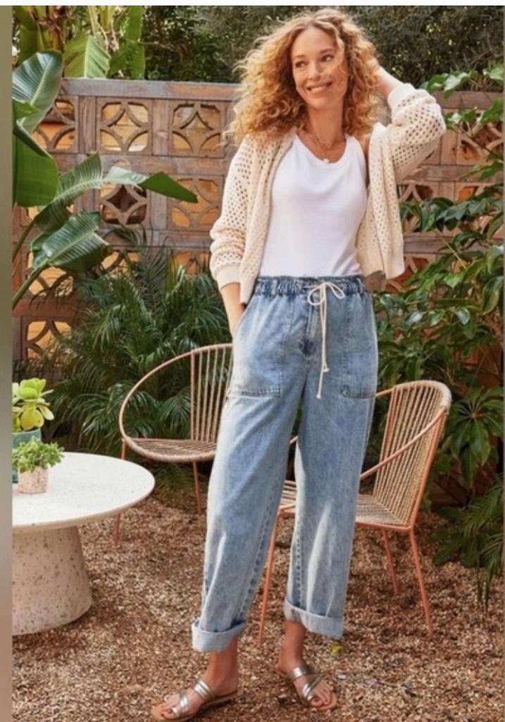 RAILS Ryan pants in faded indigo mt S ZGAN katoen/tencel, W28 - W29 (confectie 36), Verzenden, Blauw, Rails