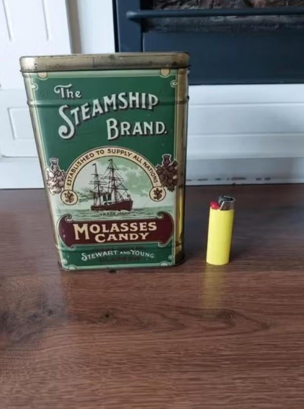 The Steamship Brand blik/ snoepblik, Ophalen of Verzenden, Gebruikt, Overige, Overige merken