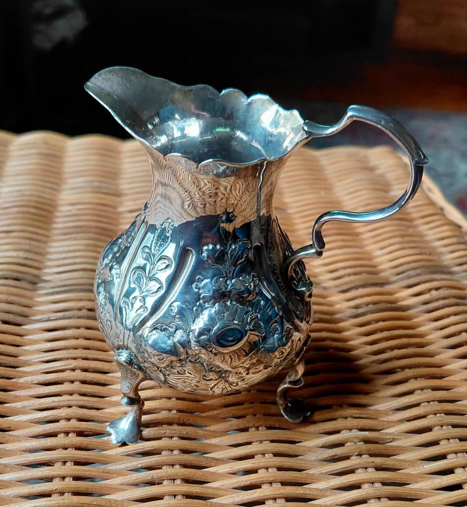 Sterling zilveren roomkan uit 1799., Antiek en Kunst, Antiek | Goud en Zilver, Ophalen of Verzenden, Zilver