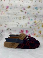 Gucci GG navy wool mules schoenen maat 32 uniseks, Gebruikt, Jongen of Meisje, Schoenen, Gucci EU