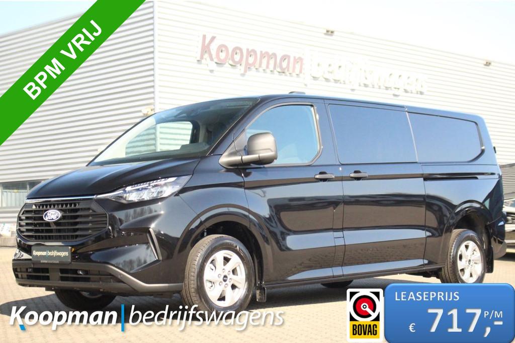 Ford Transit Custom 320 2.0TDCI 136pk L2H1 Trend DC | L+R Zi, Auto's, Voorwielaandrijving, 136 pk, 4 cilinders, 2500 kg
