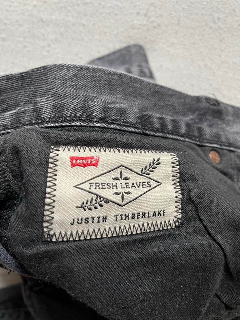 Levi's x Justin Timberlake Fresh Leaves Jeans Zwart, Ophalen of Verzenden, Zo goed als nieuw, Zwart, Overige jeansmaten
