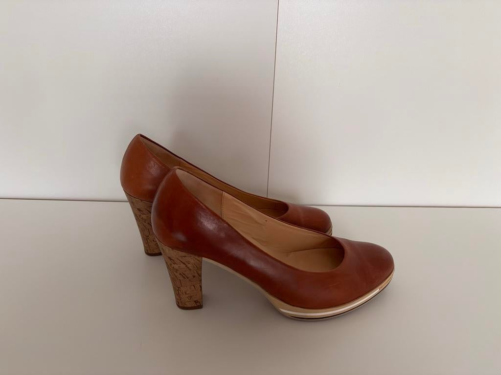 Gabor Pumps - Zo goed als nieuw - Cognac kleur maat 39, Pumps, Bruin, Ophalen of Verzenden, Zo goed als nieuw