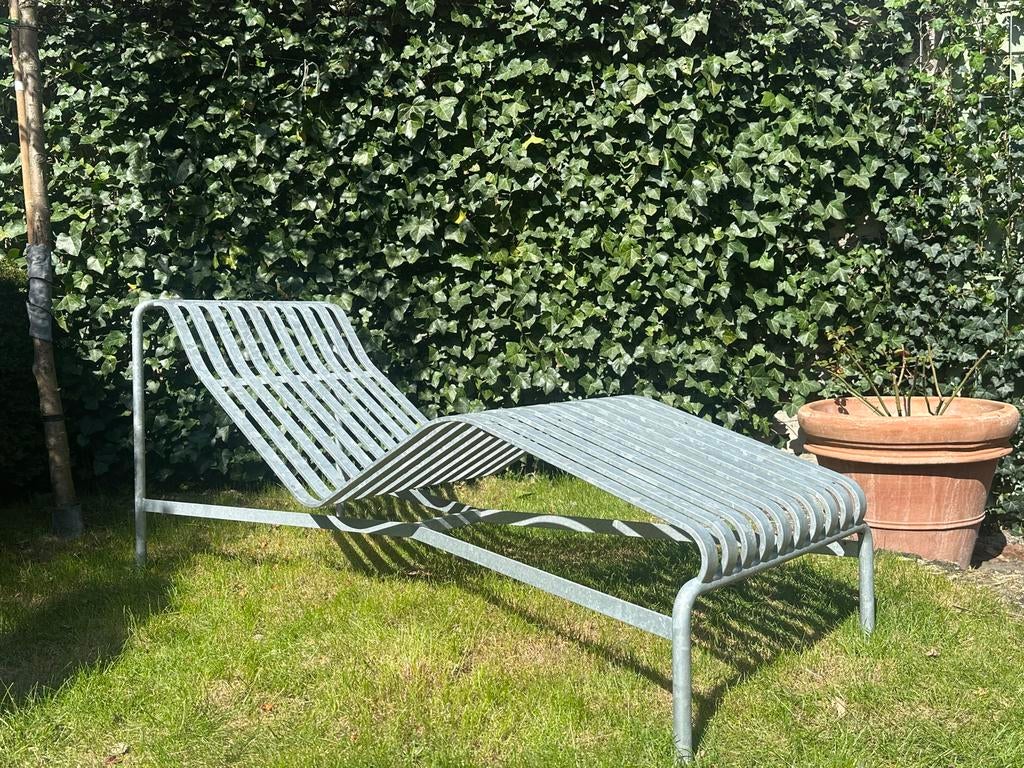 HAY Palissade Chaise Lounge - Verzinkt inclusief kussens, Ophalen, Zo goed als nieuw, Metaal