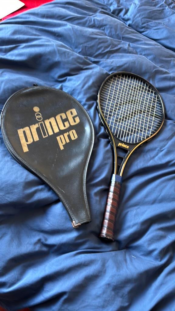 Prince Pro Graphite uit de jaren 80 vintage tennis, Ophalen of Verzenden, Gebruikt, Racket, Prince