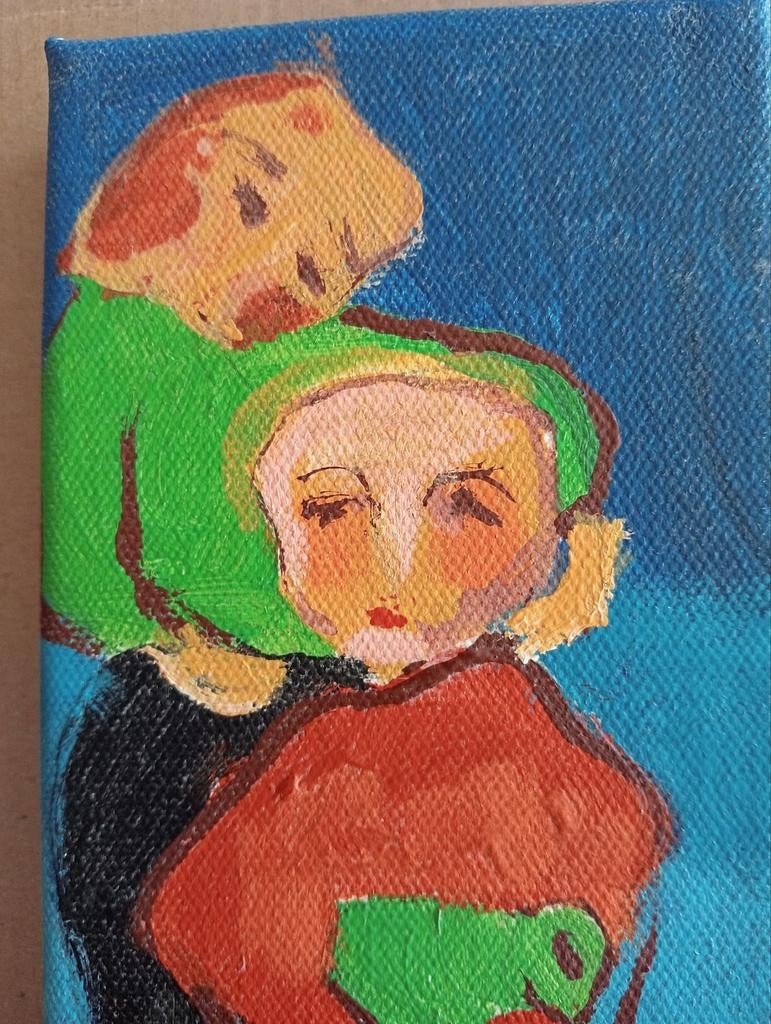 2 vrouwen monogram TP, Antiek en Kunst, Ophalen of Verzenden