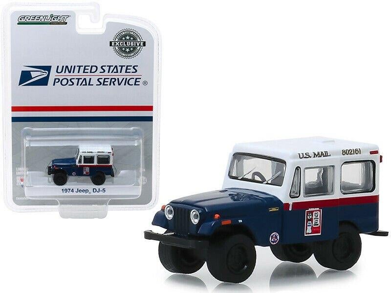 1974 Jeep DJ-5 Greenlight 1/64 United States Postal Service, Ophalen of Verzenden, Nieuw, Auto