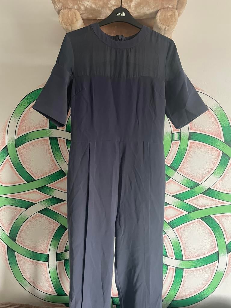 Topshop jumpsuit, Kleding | Dames, Jumpsuits, Ophalen of Verzenden, Zo goed als nieuw, Maat 38/40 (M), Grijs