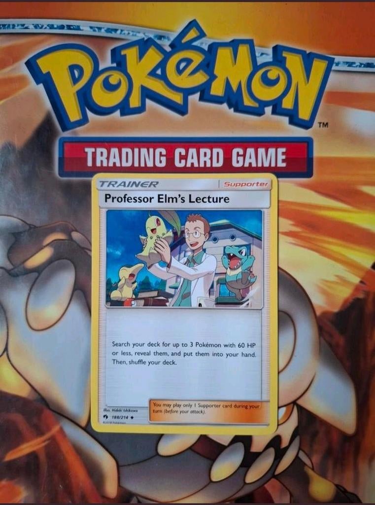 Professor elm's lecture 188/214 Sun&moon Lost Thunder, Ophalen of Verzenden, Zo goed als nieuw, Losse kaart