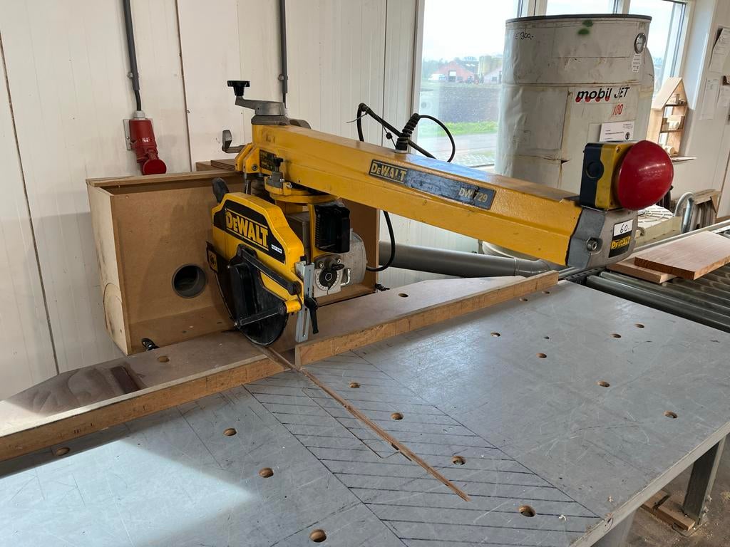 DeWalt radiaal afkortzaag DW729, Doe-het-zelf en Verbouw, Ophalen, Gebruikt, 70 mm of meer, Afkortzaag